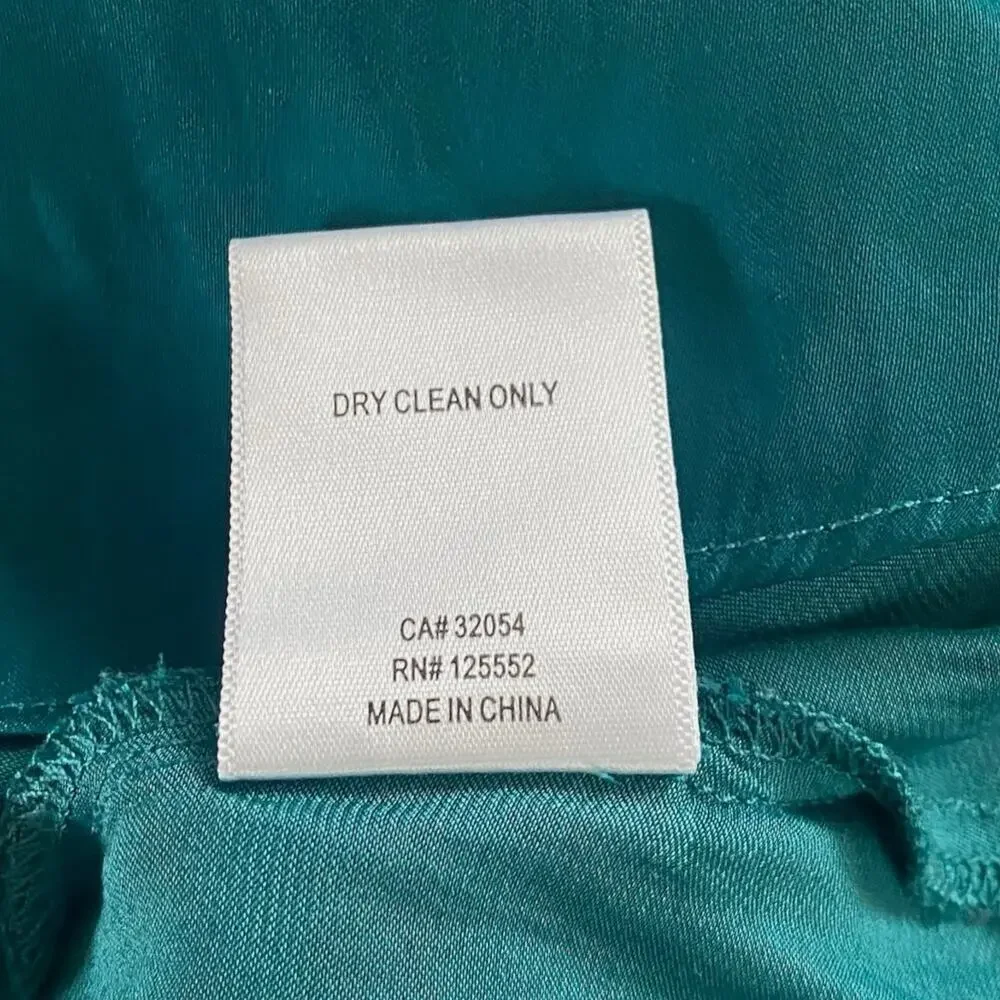 Anthropologie DOLAN Plus Teal Smocked Romantic‎ Babydoll Peplum Blouse - Size 2X - Picture 9 of 9